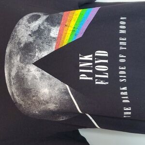 Pink Floyd Mens Black Dark Side Of The Moon Cotton Tee T-Shirt Sz M